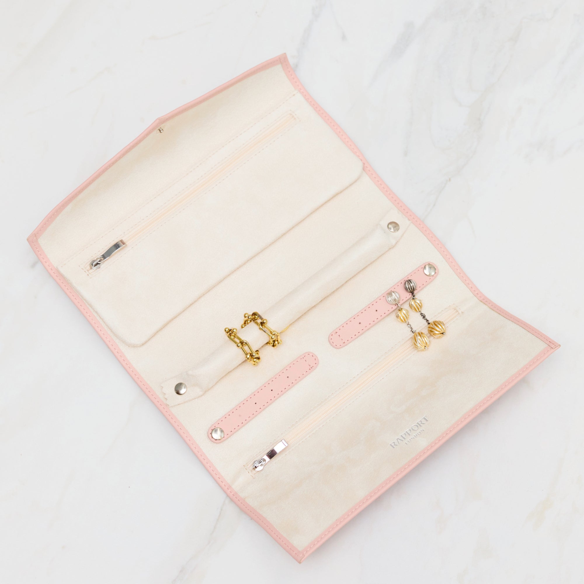 Victoria Jewellery Roll - Pink