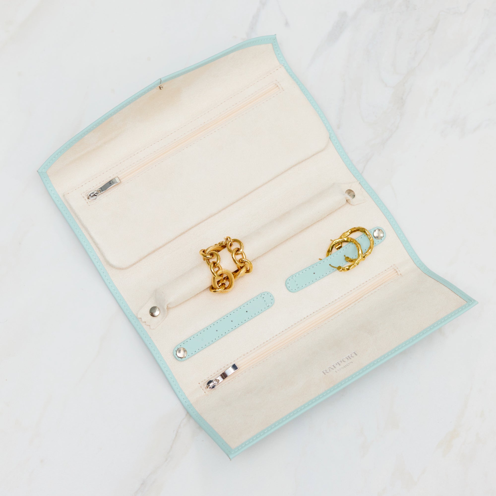 Victoria Jewellery Roll - Turquoise