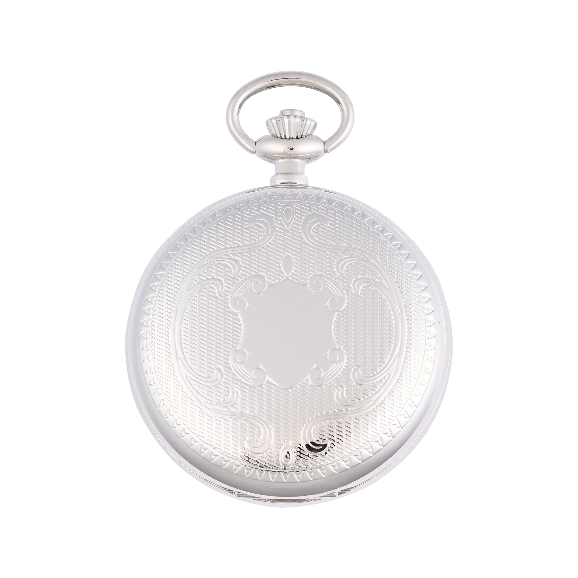 Mechanical Full Hunter Pocket Watch - Silver