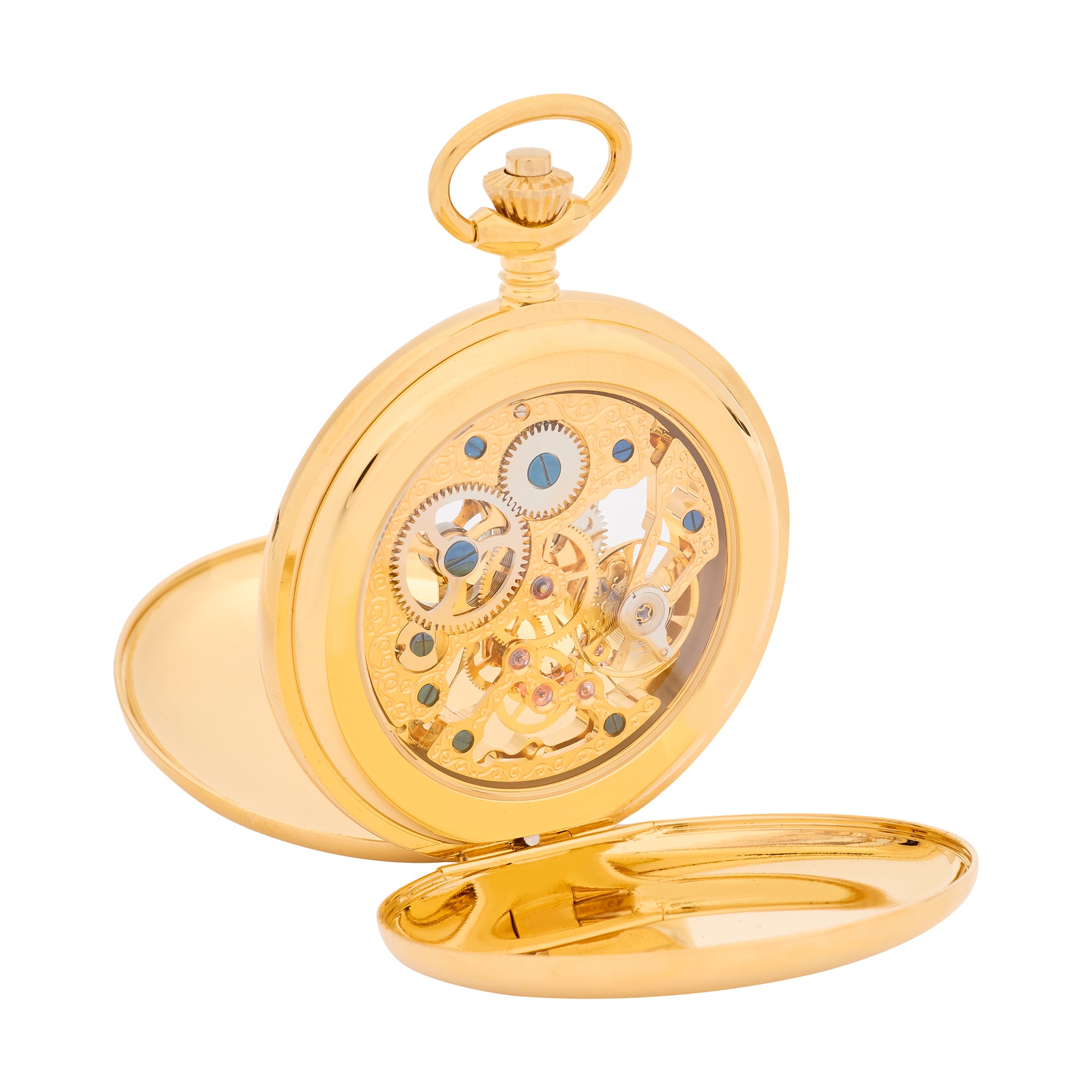 Double Hunter Pocket Watch - Gold