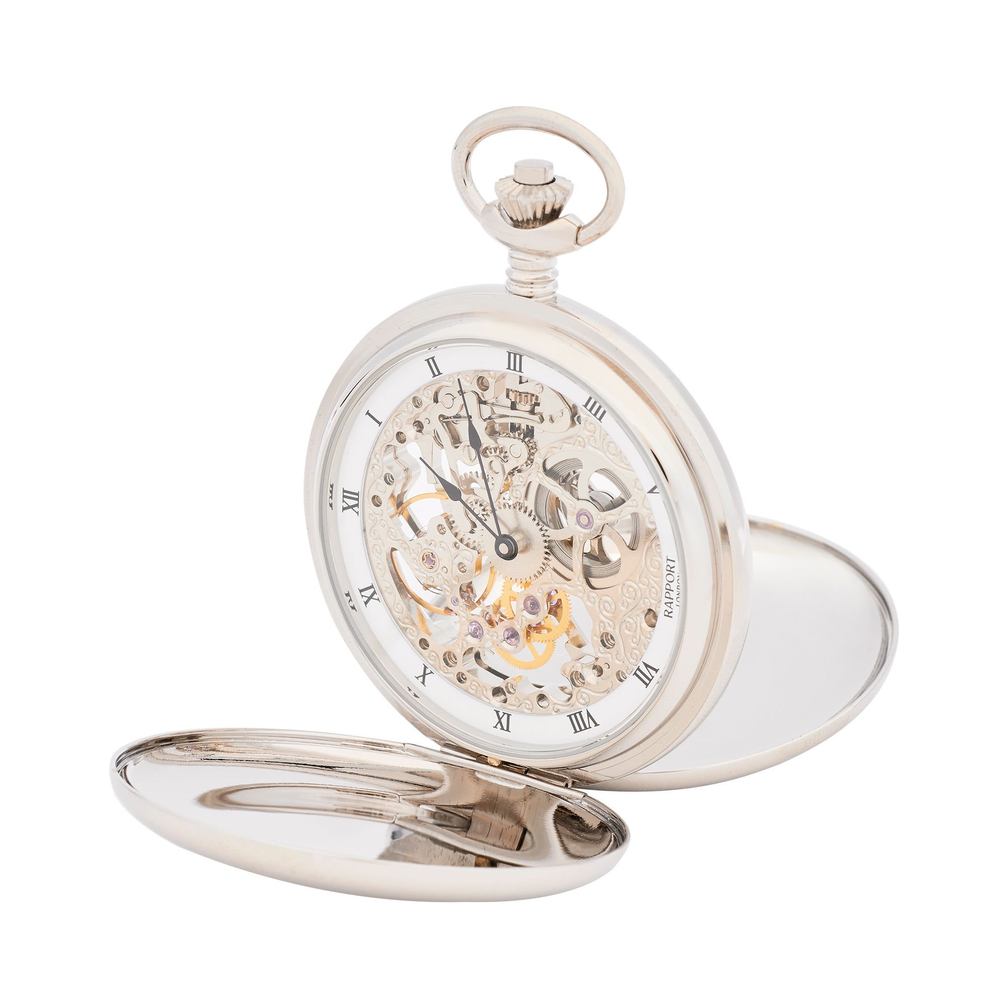 Double Hunter Pocket Watch - Silver