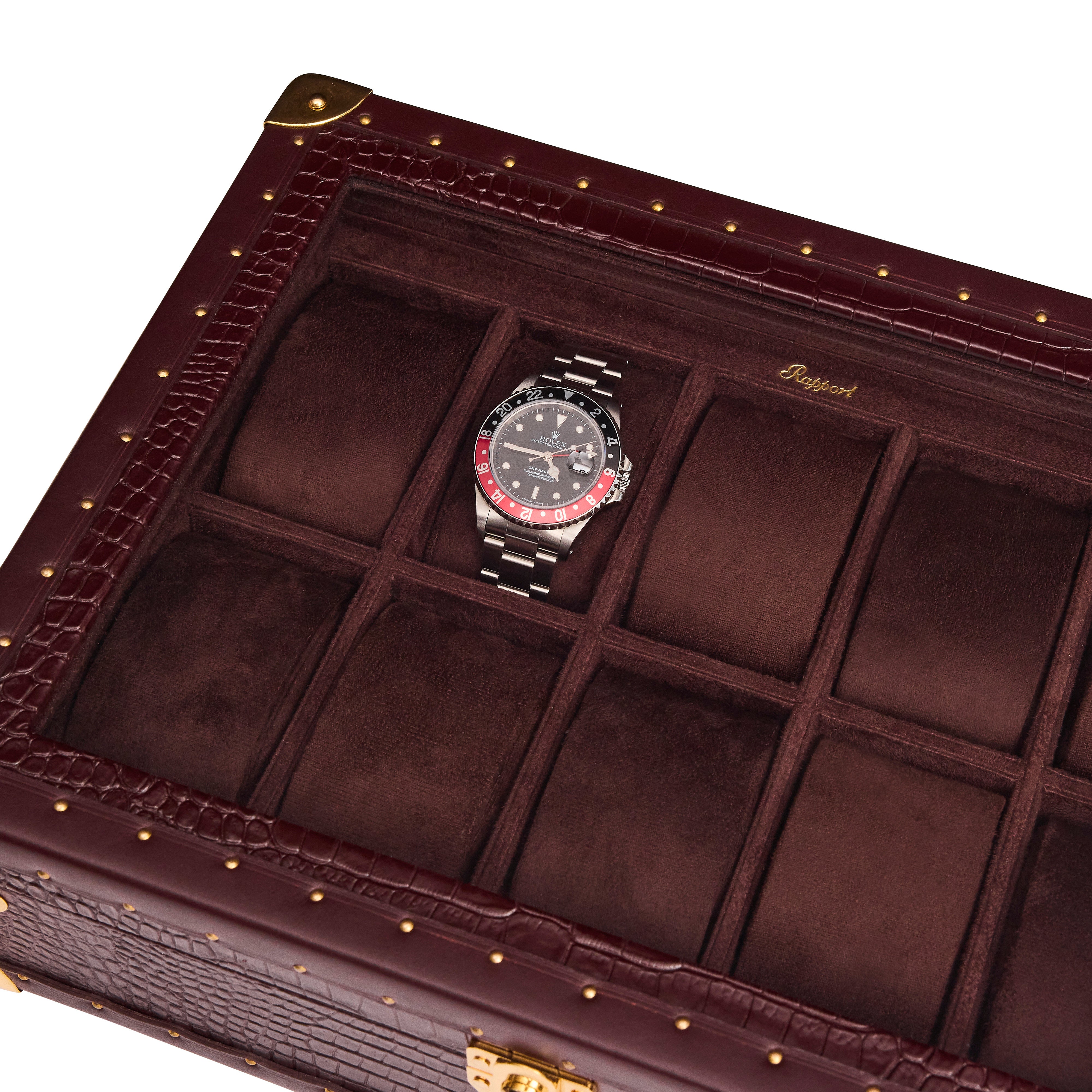 Brompton Optic Watch Box - Brown