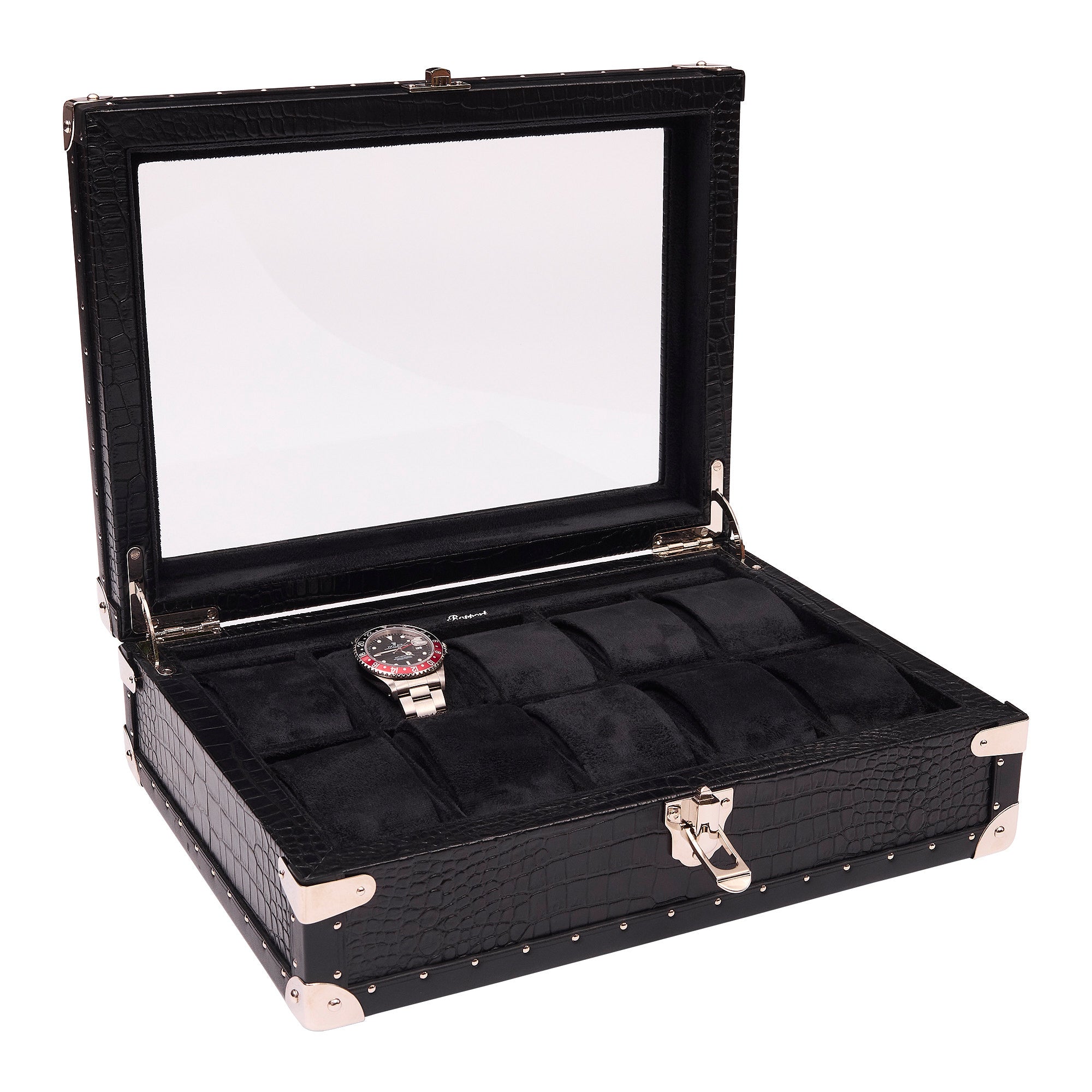 Brompton Optic Watch Box - Black