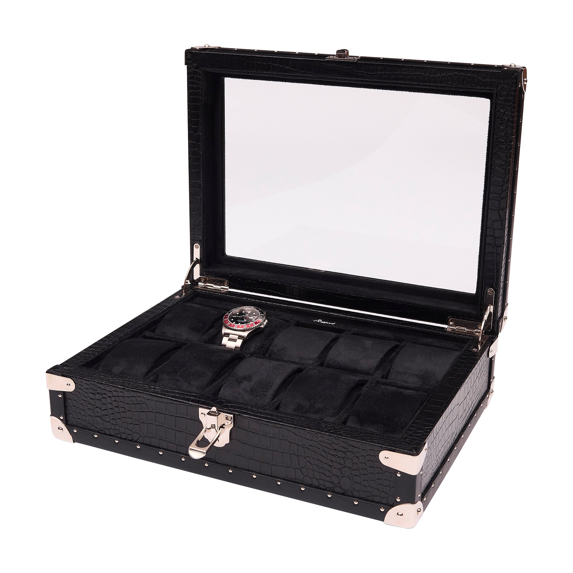 Brompton Optic Watch Box - Black