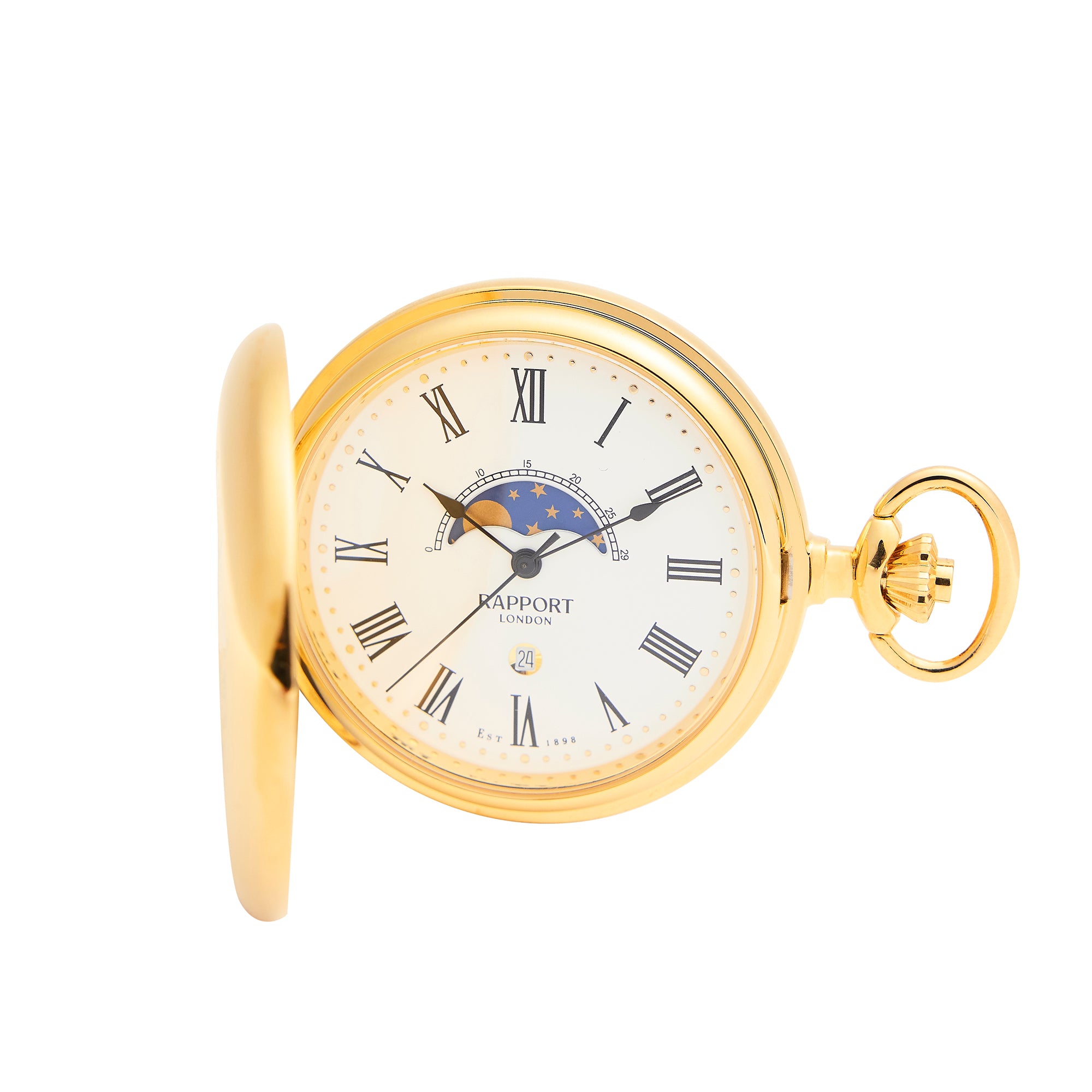 Half Hunter Pocket Watch - Gold