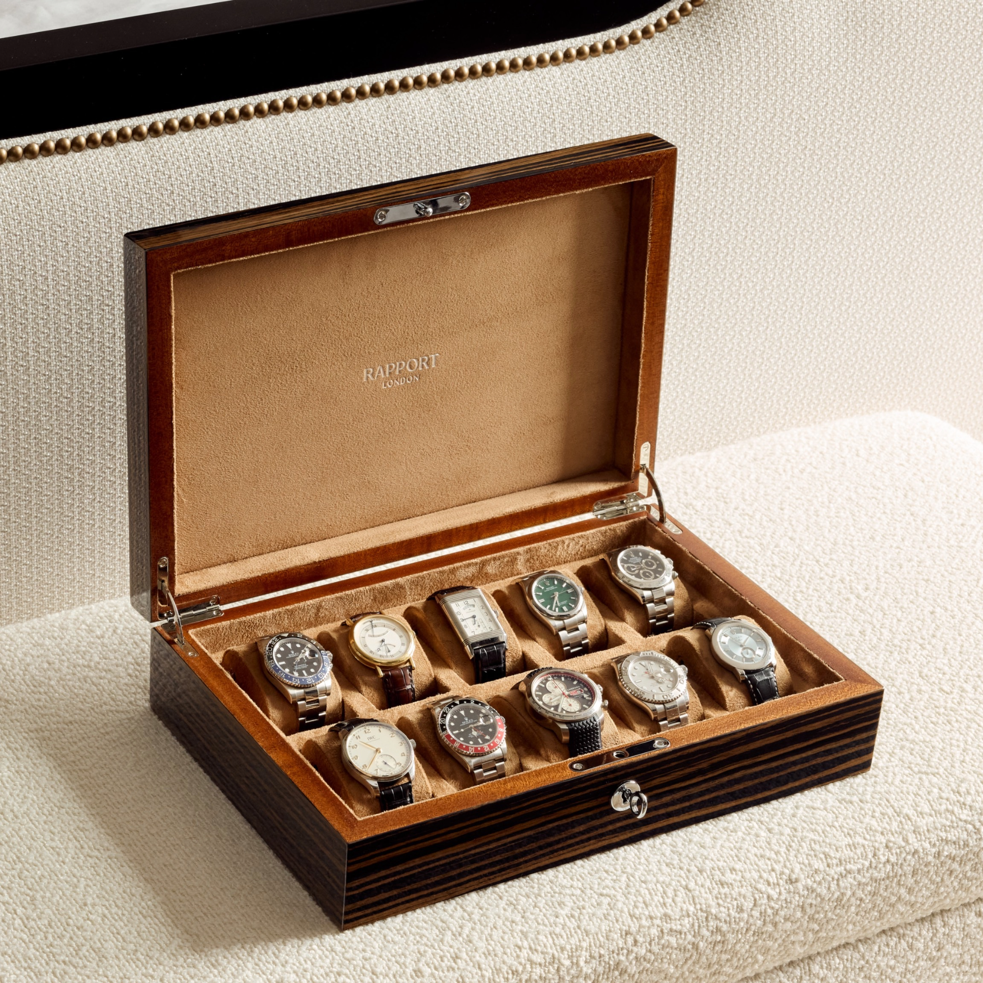 Heritage Ten Watch Box -  Macassar