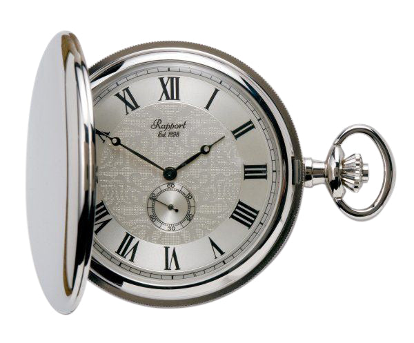 Quartz Full Hunter Gold Plated Pocket Watch with Champagne Dial