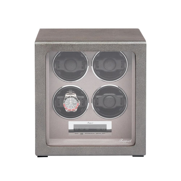 Quantum Quad Watch Winder Silver