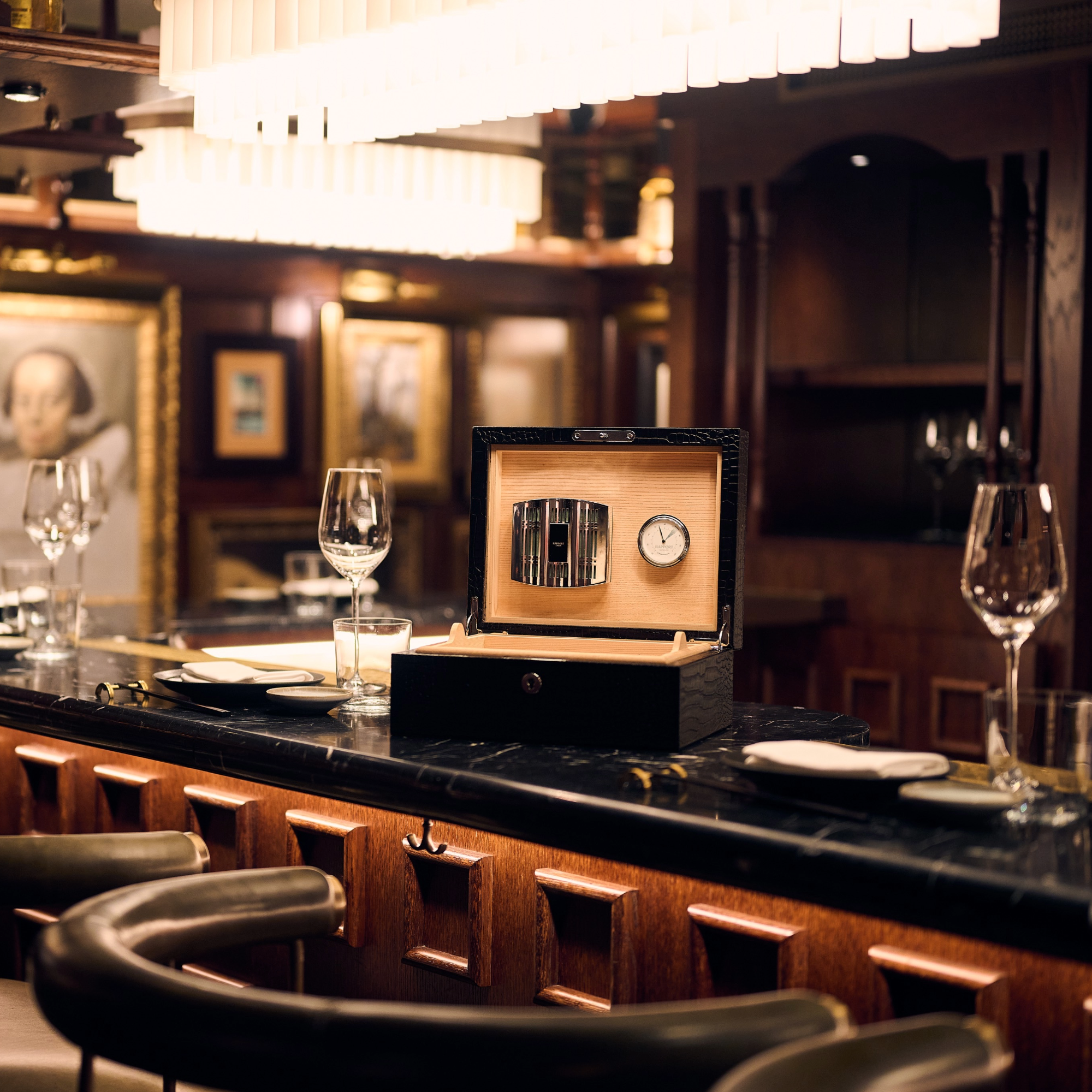 Brompton Humidor - Black