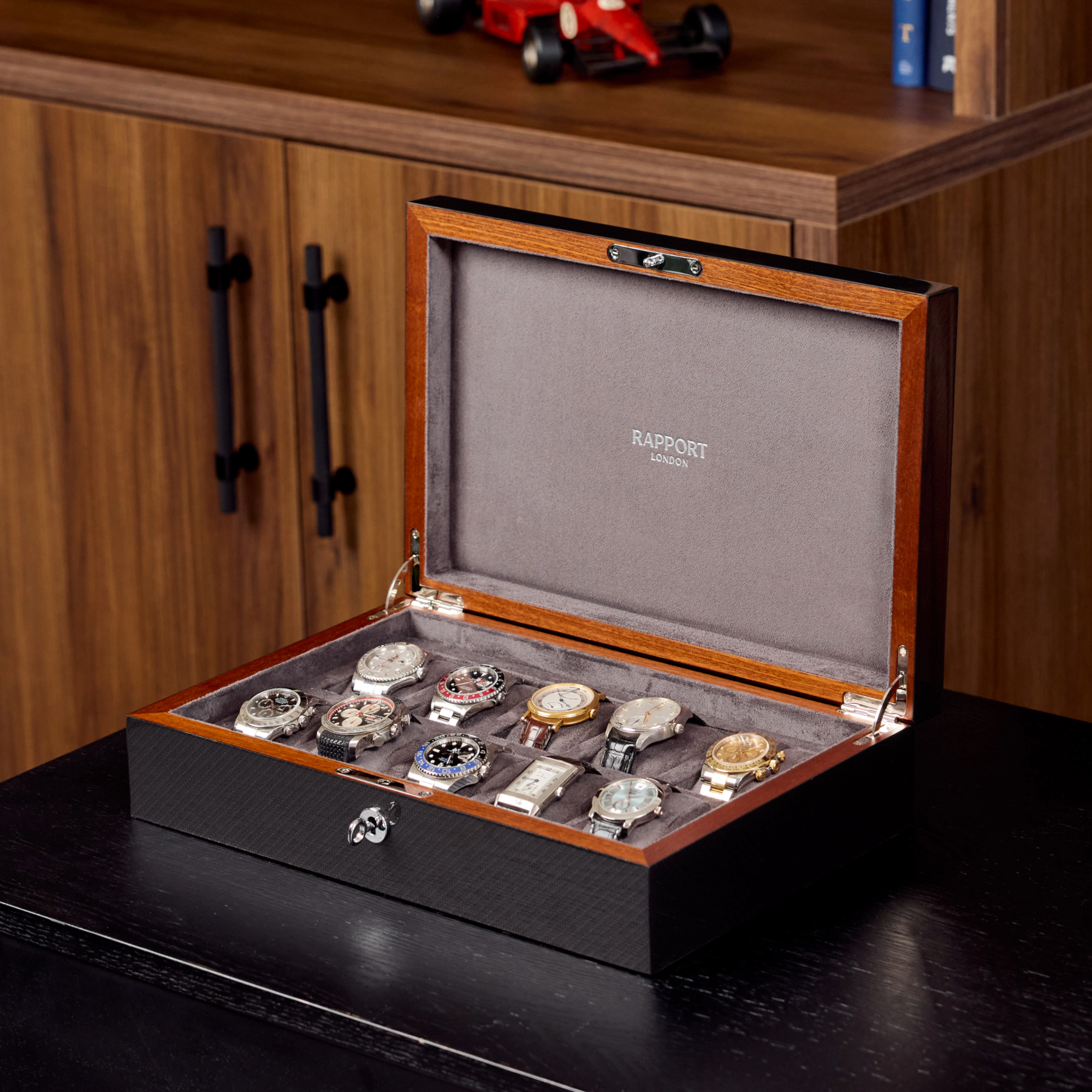 Carbon Fibre Ten Watch Box