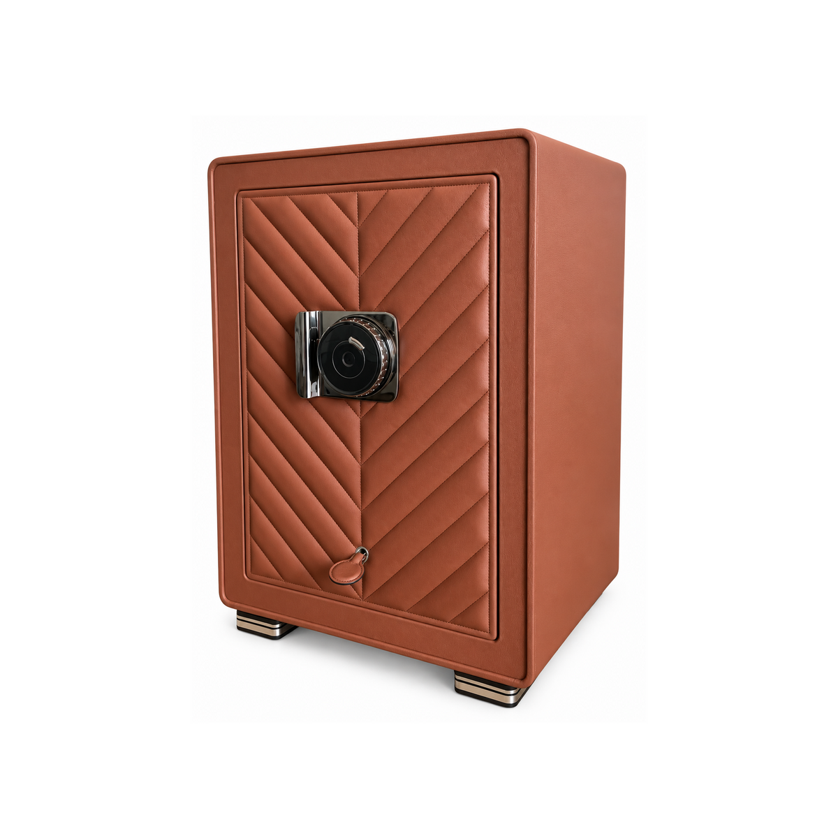 Savoy Six Watch Winder Safe - Cognac
