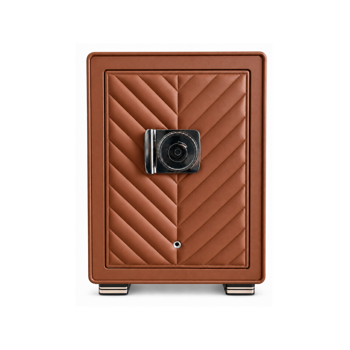 Savoy Six Watch Winder Safe - Cognac