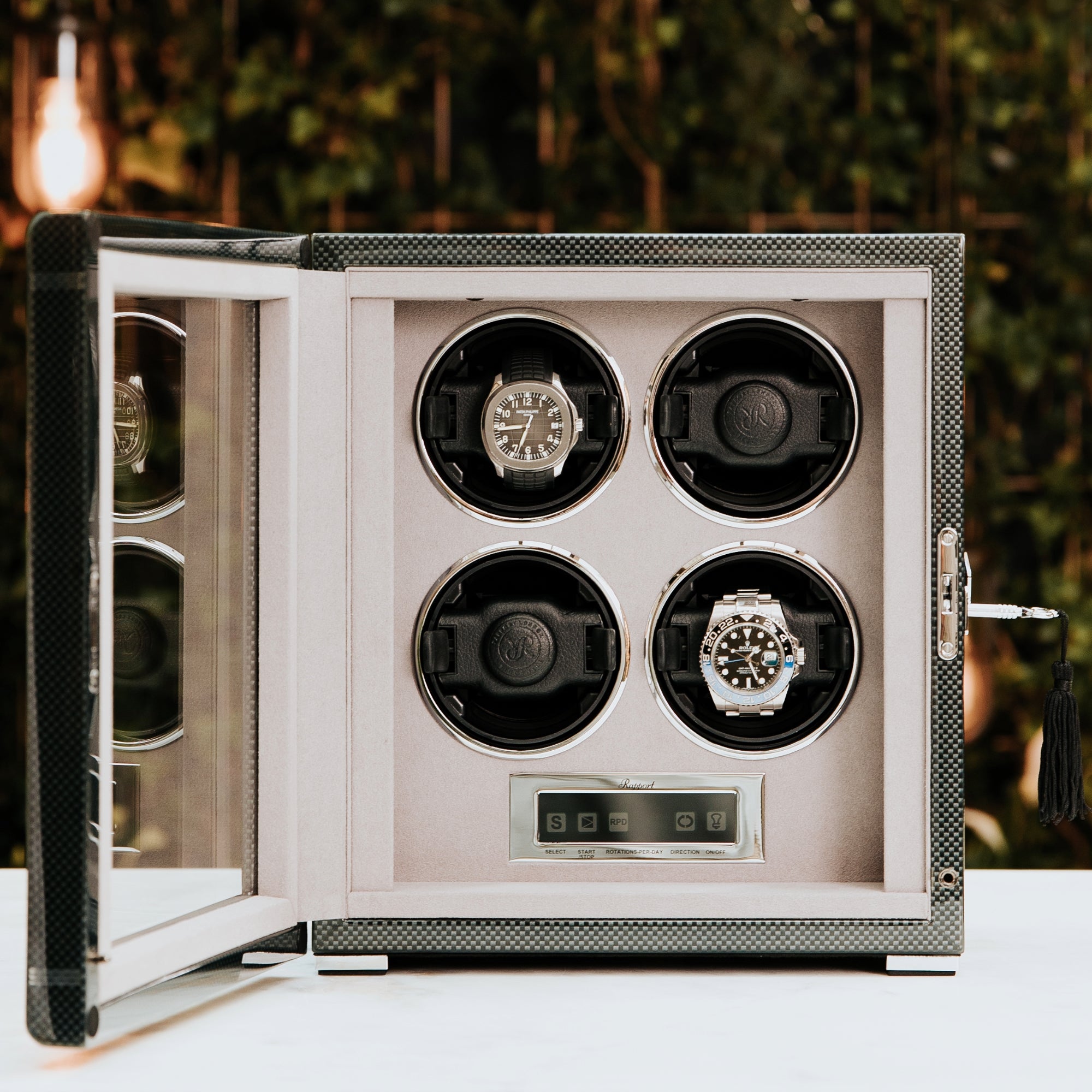 Formula Quad Watch Winder - Carbon Fibre