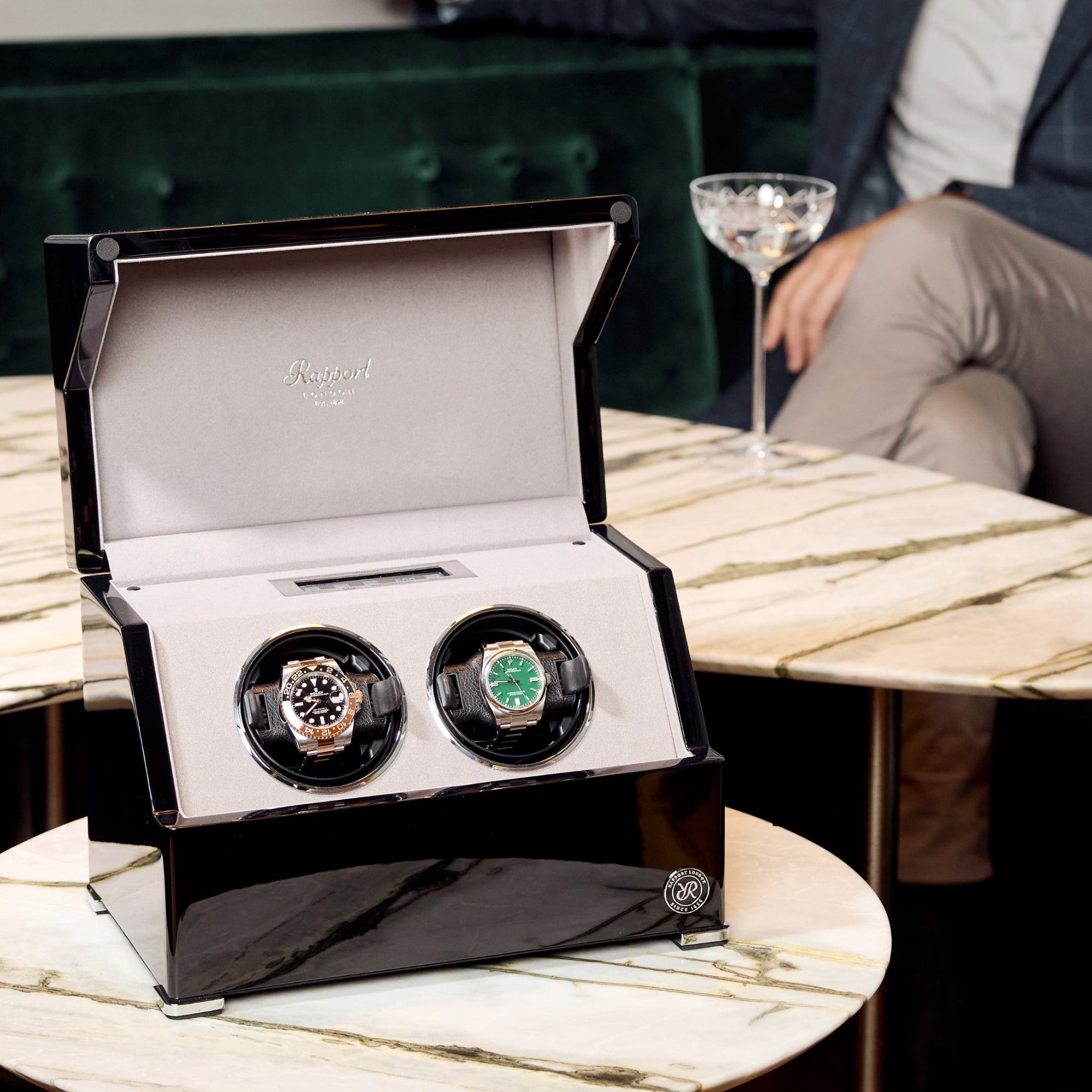 Perpetua III Duo Watch Winder - Black