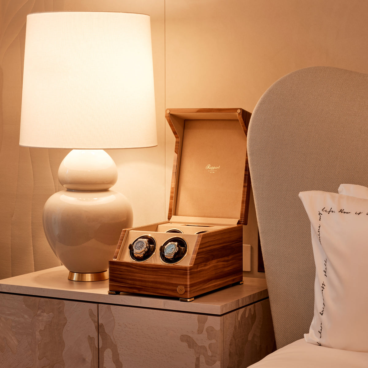 Luxurious 4Piece Watch Winders Quad Watch Winder Boxes