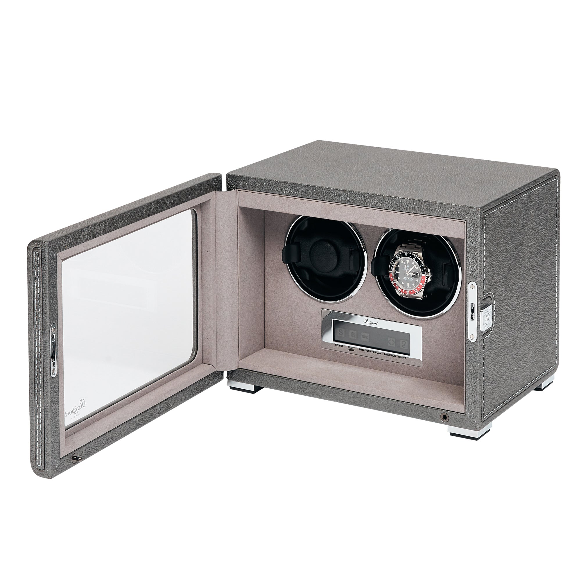 Quantum Duo Watch Winder - Silver