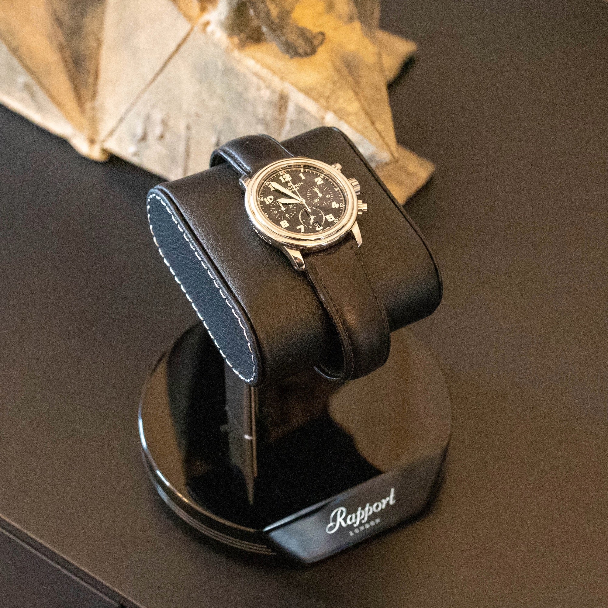 Formula Watch Stand - Black Silver
