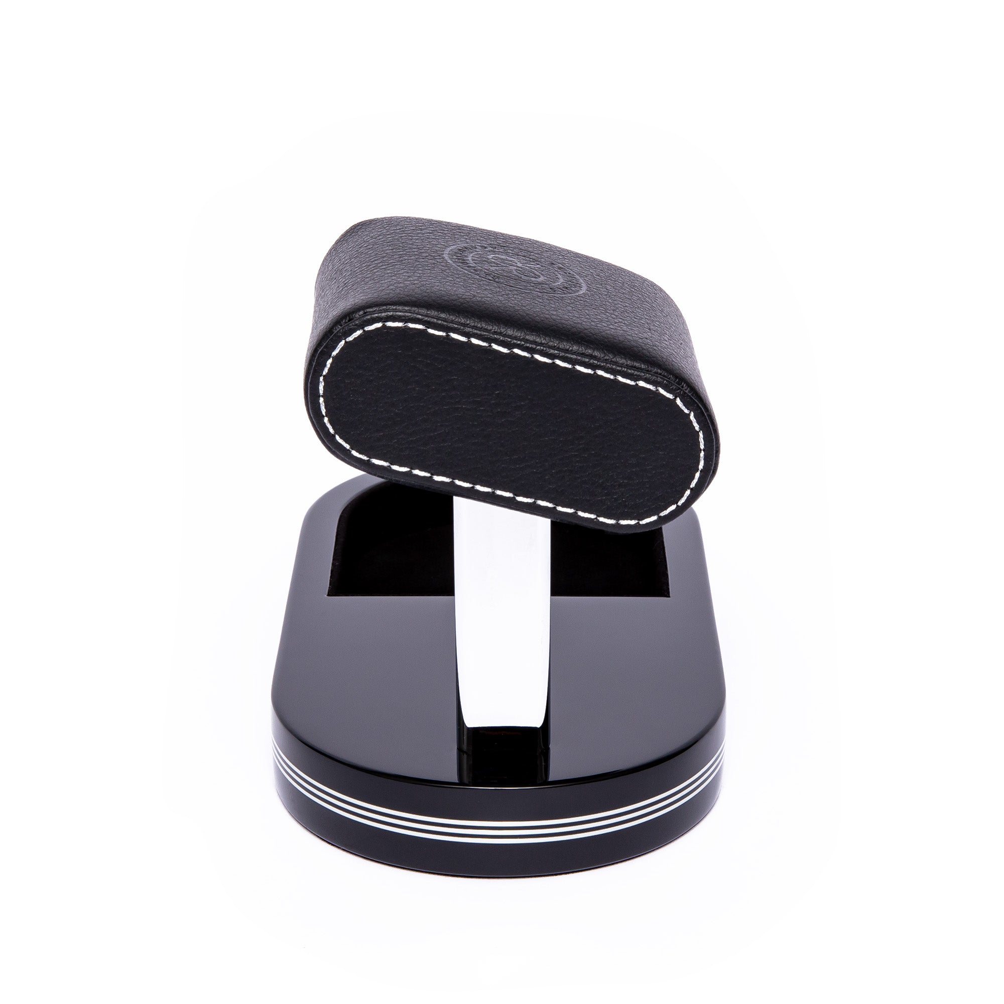 Formula Watch Stand With Tray - Black Silver