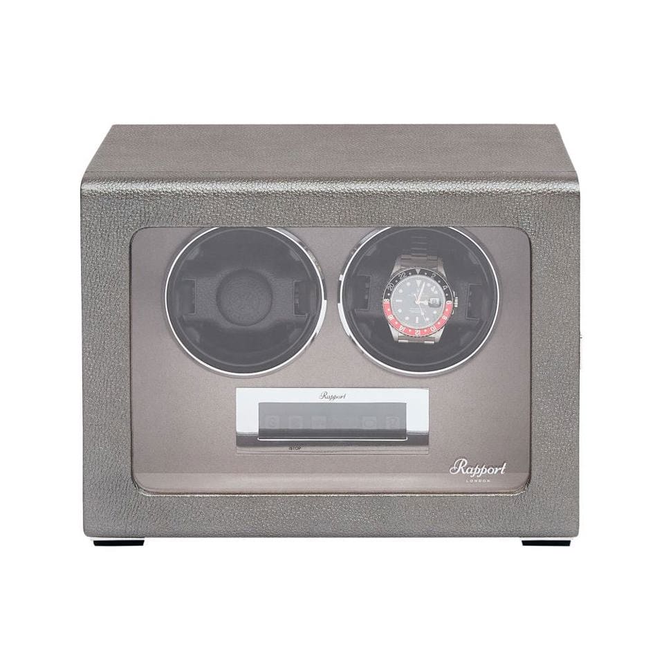 Quantum Duo Watch Winder - Silver