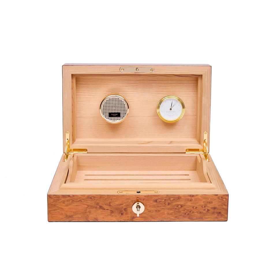 Heritage Small Humidor - Burr Walnut