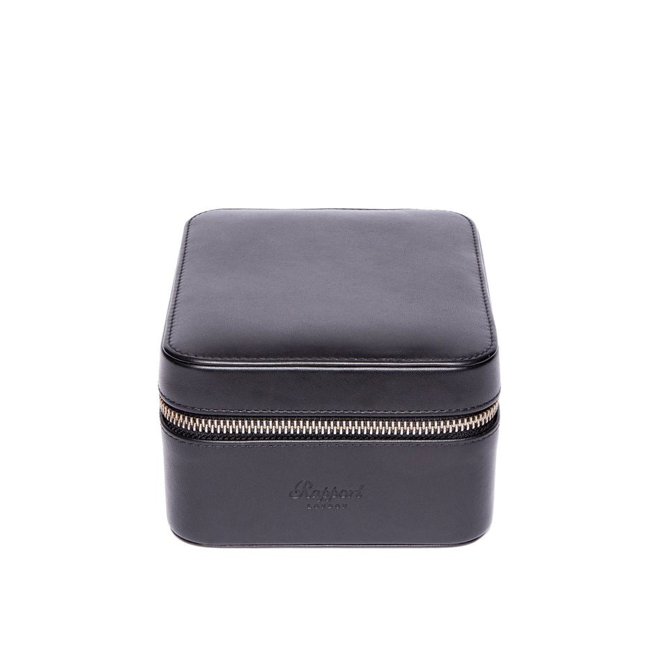 Hyde Park Two Watch Zip Case - Black