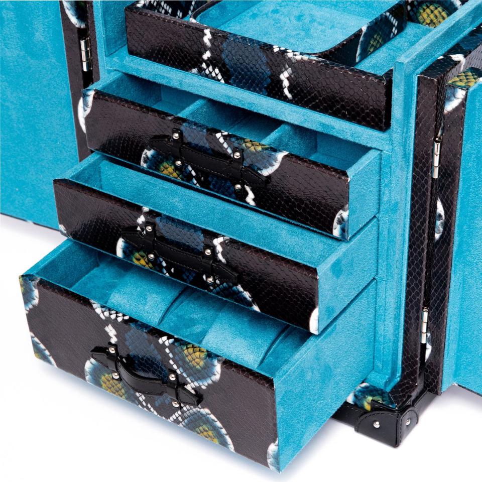 Amour Deluxe Jewellery Trunk - Blue