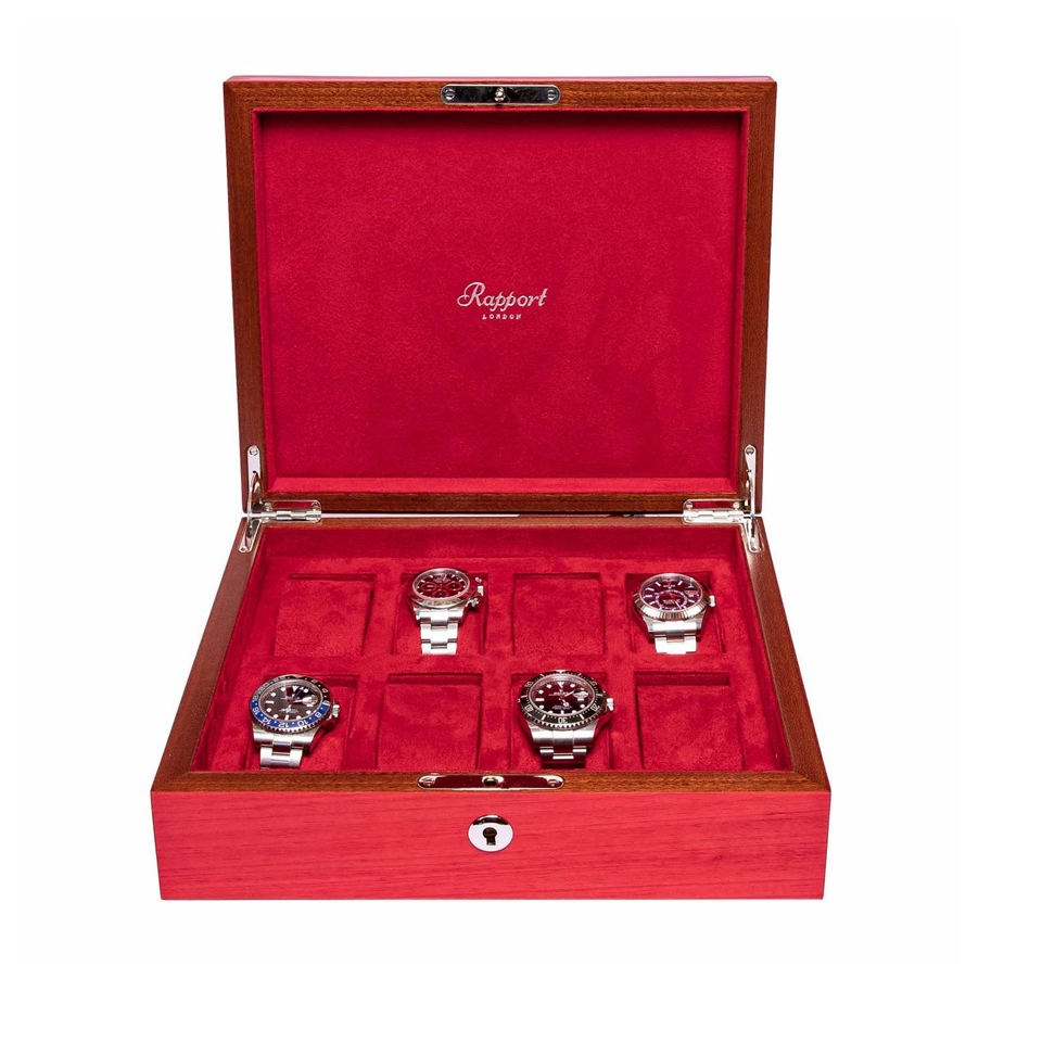 Heritage Chroma Eight Watch Box - Red