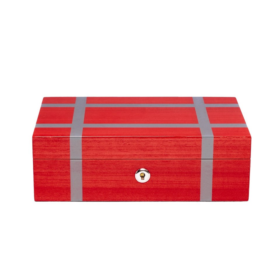 Carnaby Watch and Jewellery Box - Red