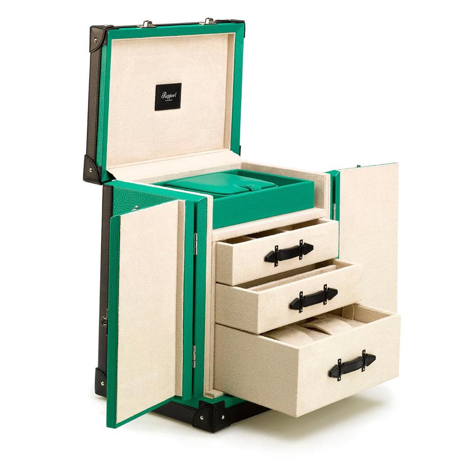 Deluxe Jewellery Trunk - Green