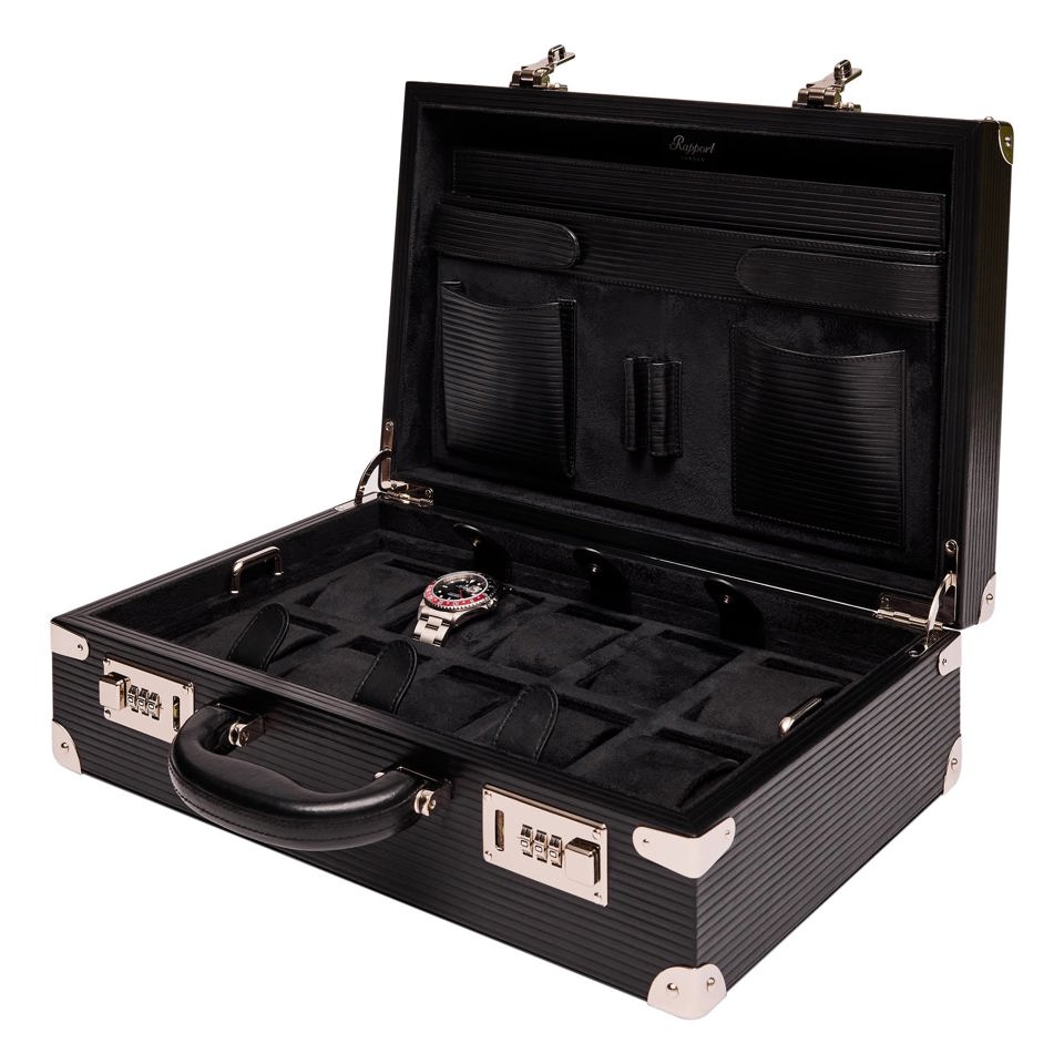 Nova Ten Watch Briefcase - Black