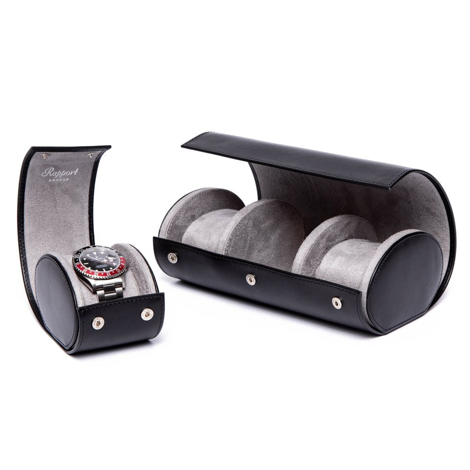 Sample Hyde Park Three Watch Roll - Black
