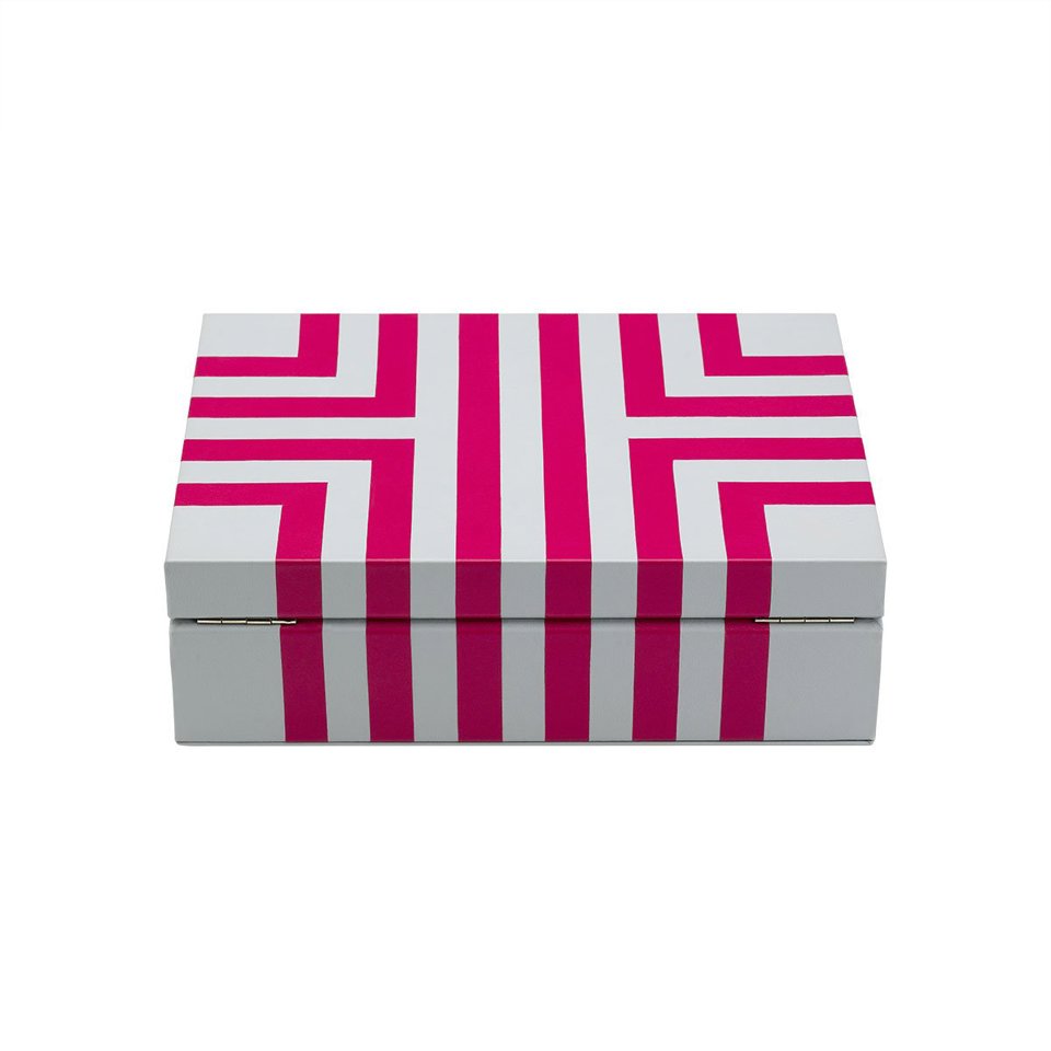 Maze Jewellery Box - Grey/Pink