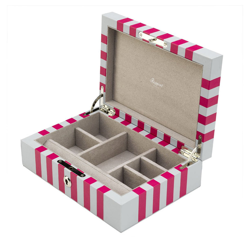 Maze Jewellery Box - Grey/Pink