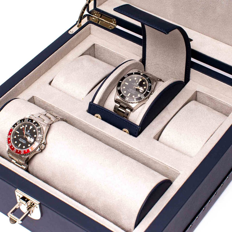 Kensington Six Watch Box - Blue