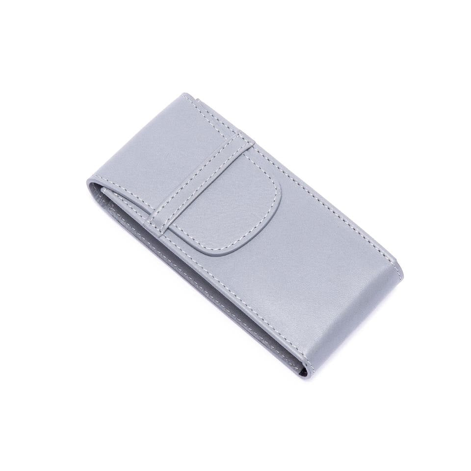 Hyde Park Leather Watch Pouch - Grey