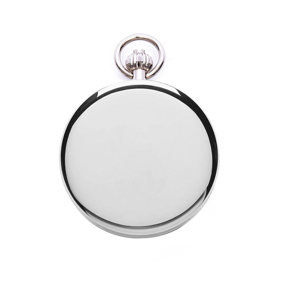 Mechanical Double Hunter Pocket Watch - Silver