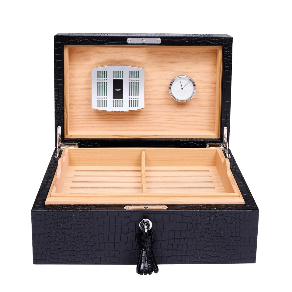 Brompton Large Humidor - Black