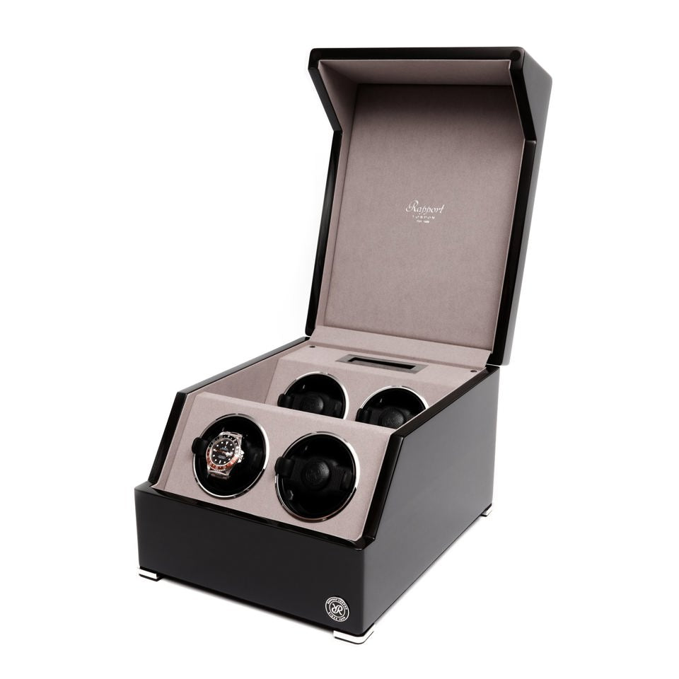 Perpetua III Quad Watch Winder - Black