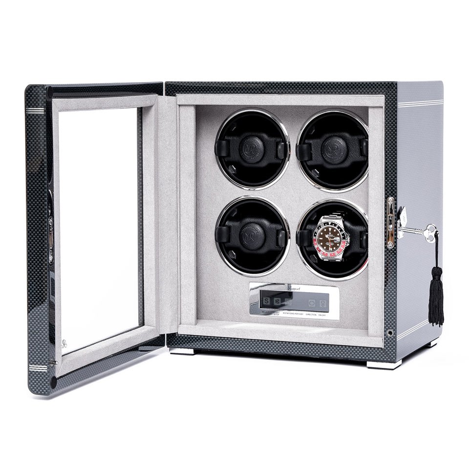 Formula Quad Watch Winder - Carbon Fibre