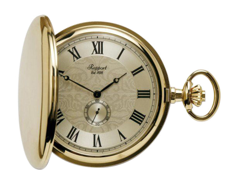 Quartz Full Hunter Pocket Watch - Gold