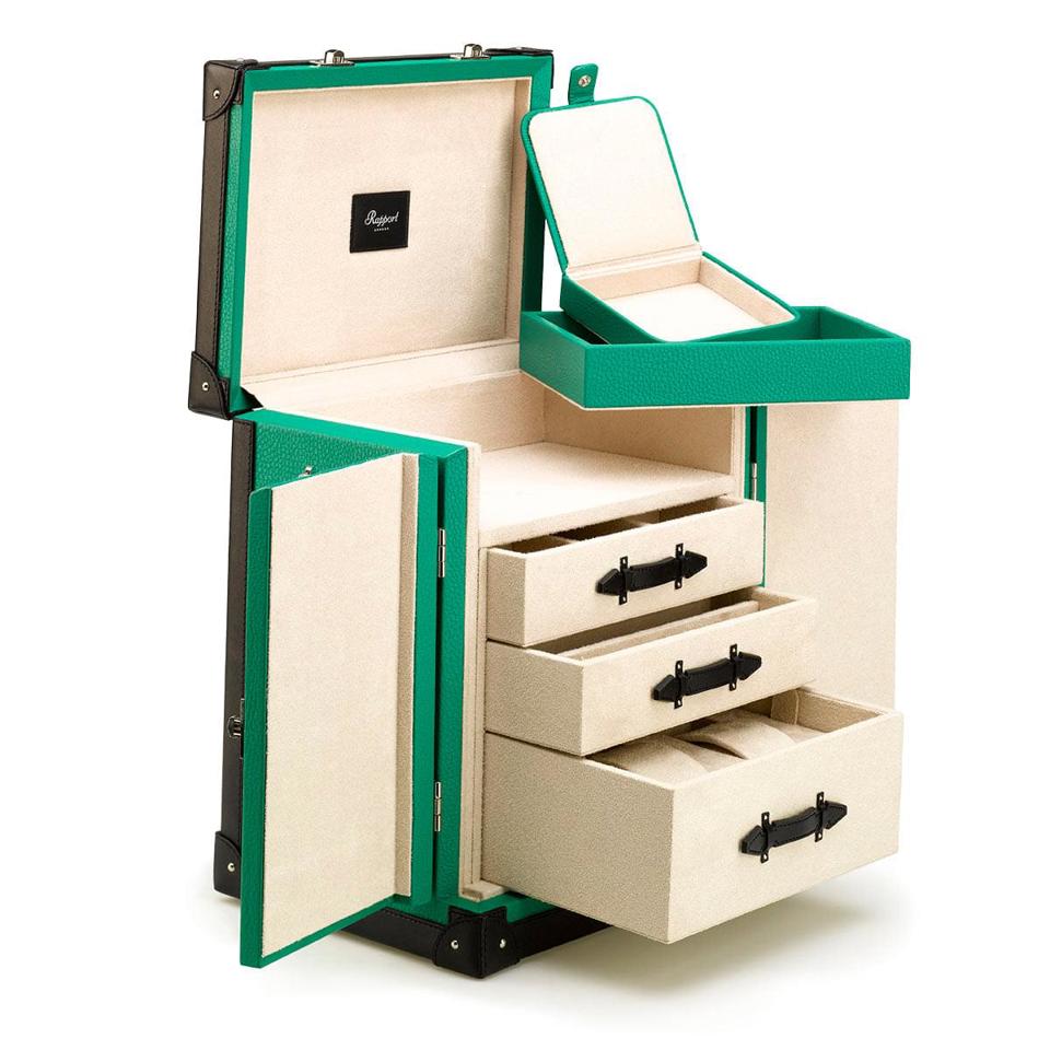 Deluxe Jewellery Trunk - Green