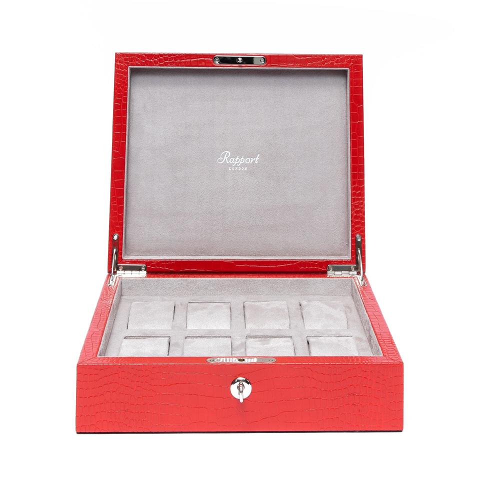 Brompton Eight Watch Box - Red