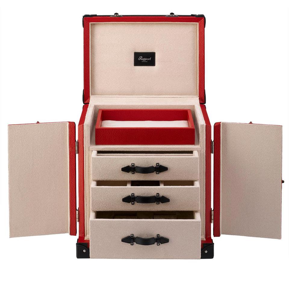 Deluxe Jewellery Trunk - Red