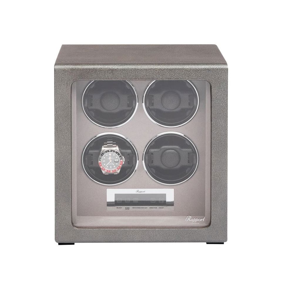 Quantum Quad Watch Winder - Silver