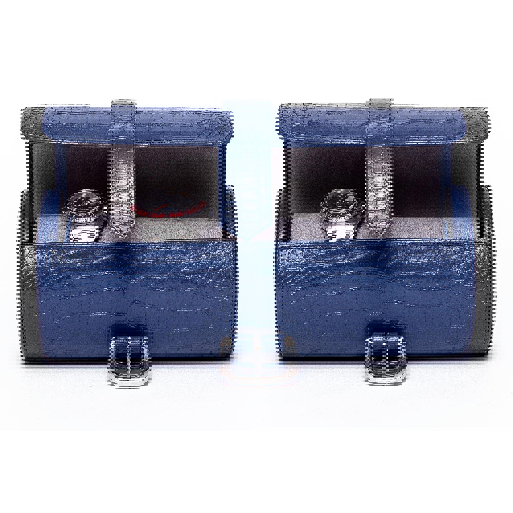 Brompton Three Watch Roll - Blue