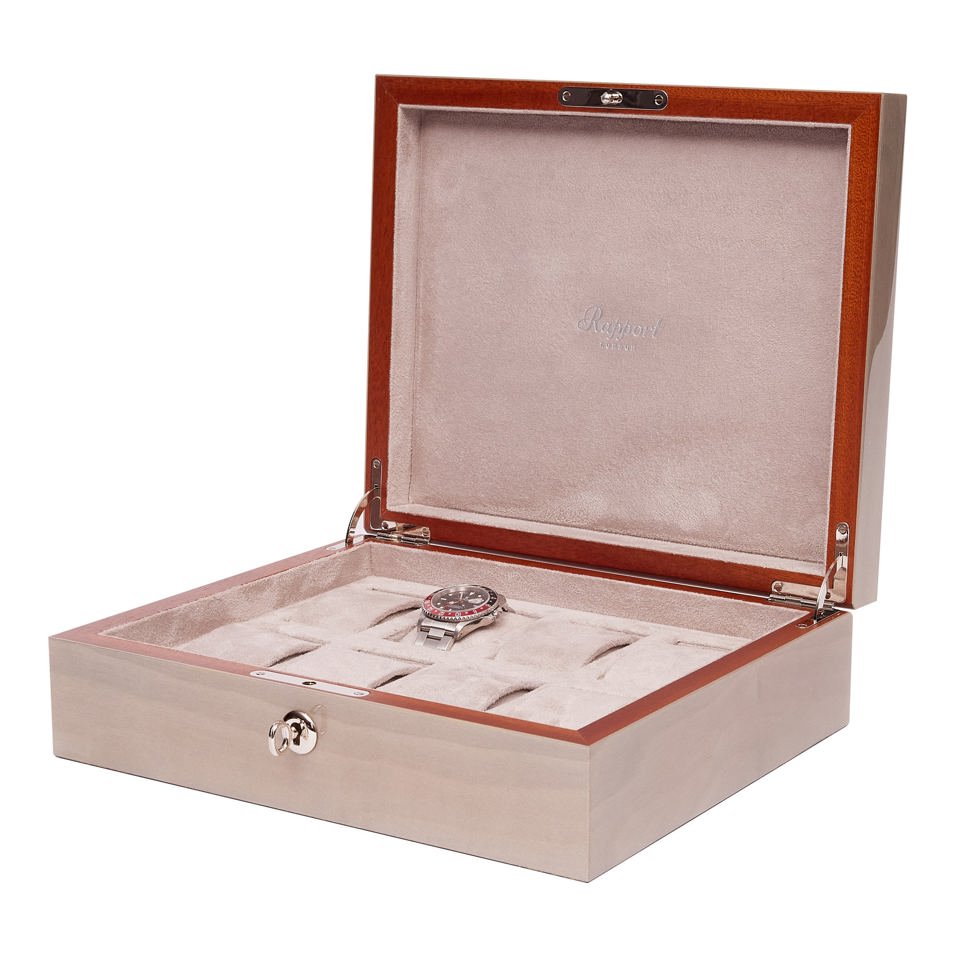 Heritage Chroma Eight Watch Box - Grey