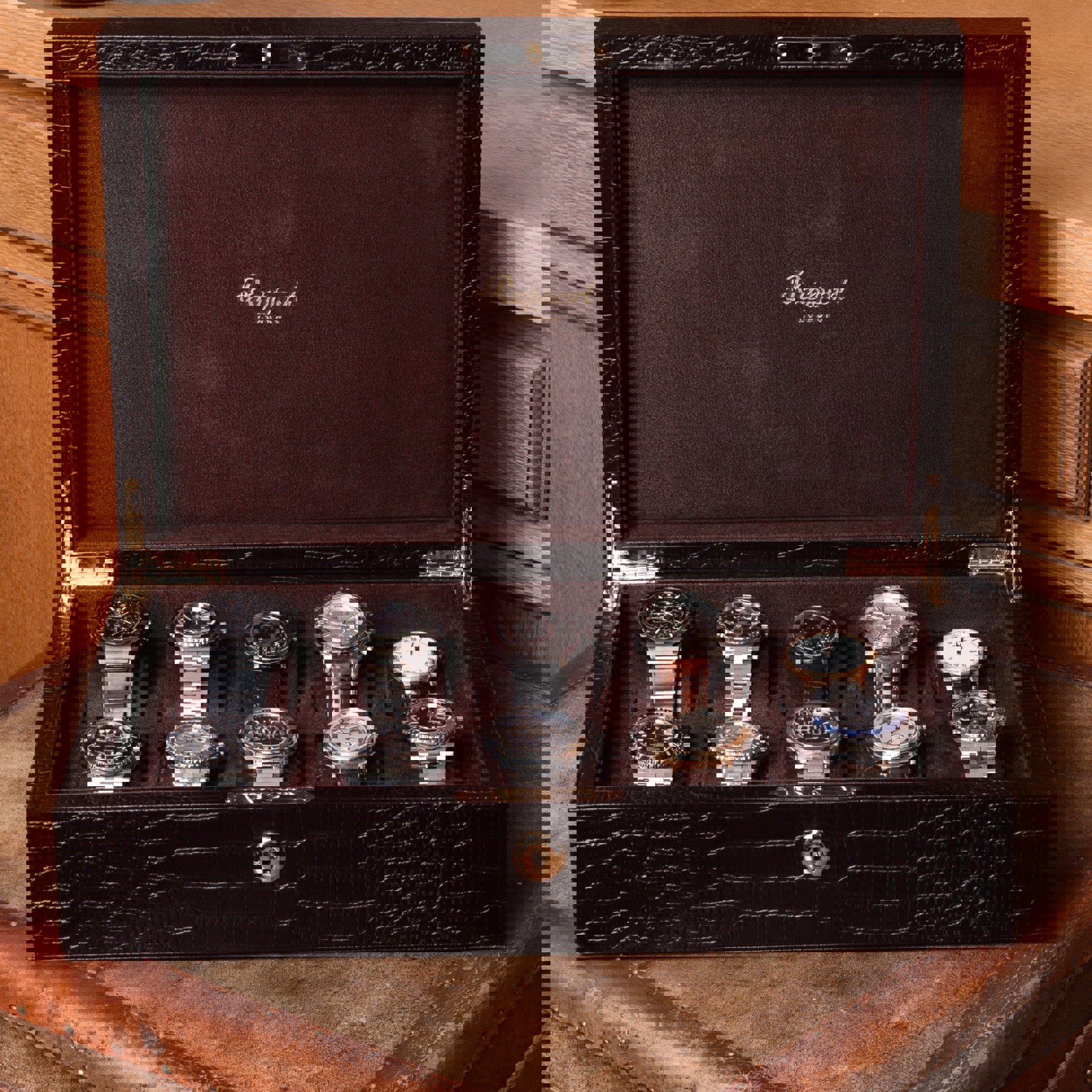 Brompton Ten Watch Box - Brown