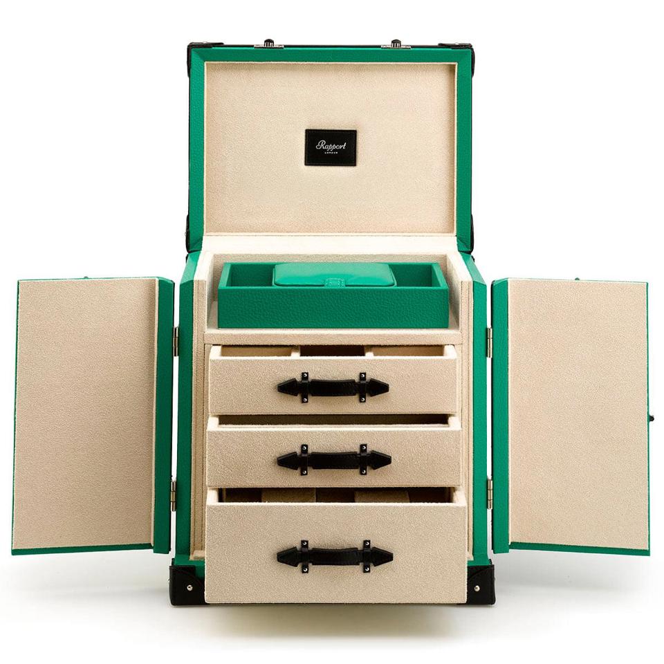 Deluxe Jewellery Trunk - Green