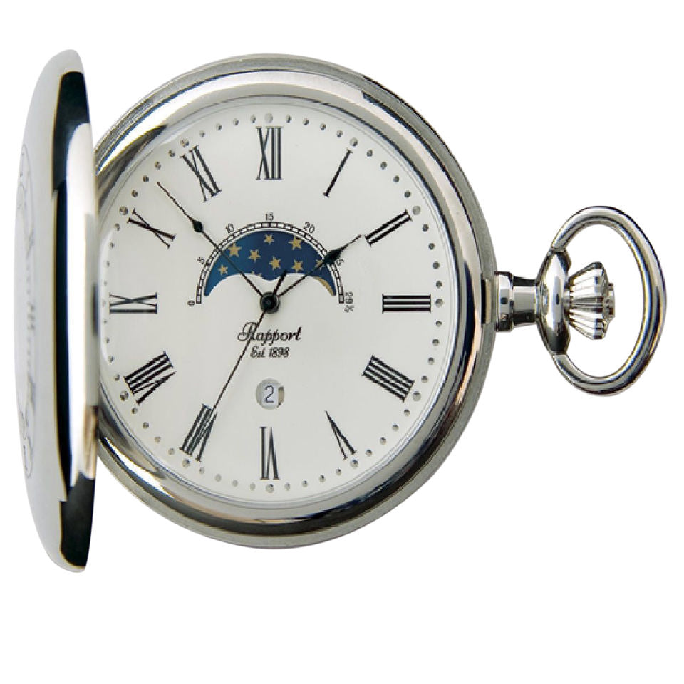 Half Hunter Pocket Watch - Silver