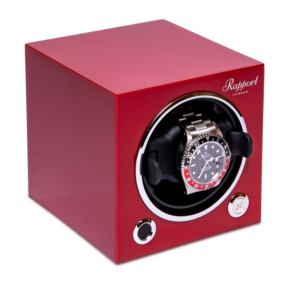 Evo Single Watch Winder - Crimson Red